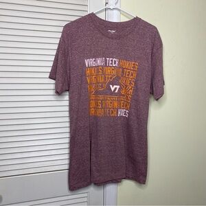 Pro Edge Virginia VA Tech VT Hokies women’s maroon orange size Large T Shirt
